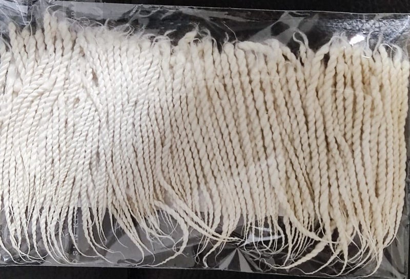 ATCUSA Indian Puja Cotton Wicks Religious Long Jyot Bati Akhand Oil Lamp Diya Diwali Lighting Christmas decor lighting - Twisted Wicks - Image 2